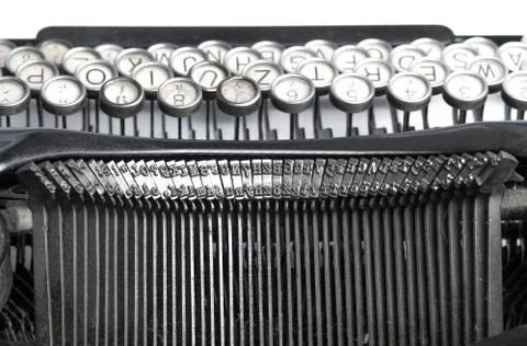 Close-up of old typewriter Stock Photos