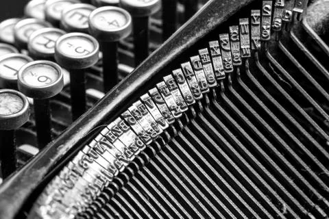 Close-up of old typewriter Stock Photos