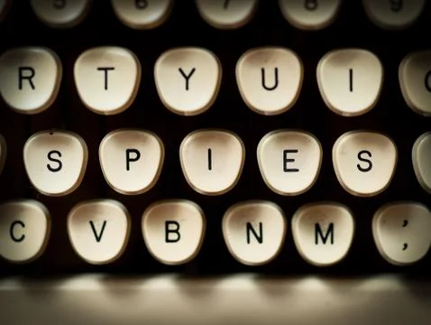 Close-up of old typewriter Stock Photos