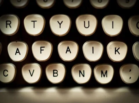 Close-up of old typewriter Stock Photos