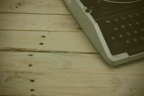 Close up of an old typewriter Stock Photos