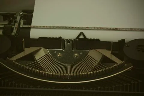 Close up of an old typewriter Stock Photos