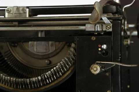 Close-up of an old typewriter Foto stock