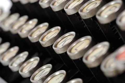 Close up of an old typewriter Foto stock