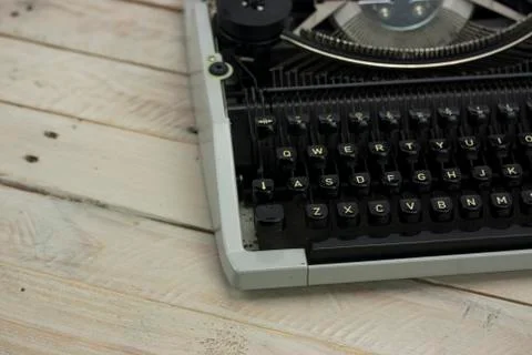 Close up of an old typewritter Foto stock