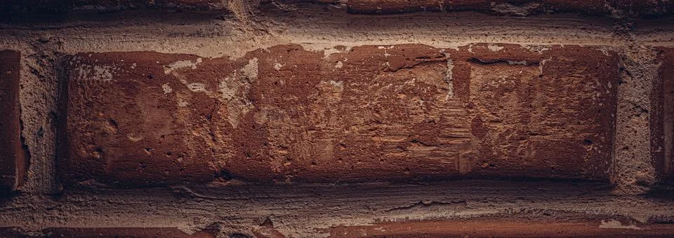 Close-up of one brick in the wall Stock Photos