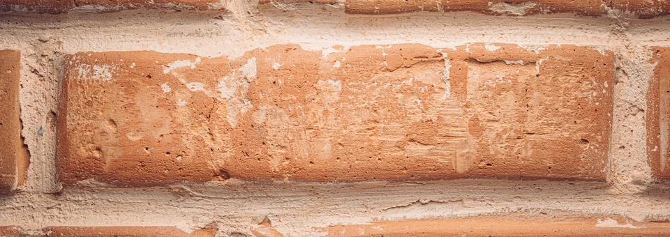 Close-up of one brick in the wall Stock Photos