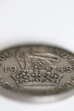 Close-up of one cent coin Stock Photos