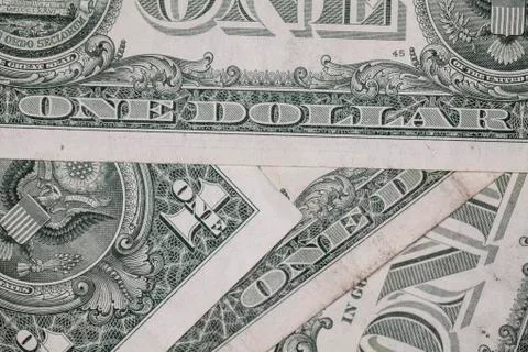 Close up on one dollar Stock Photos