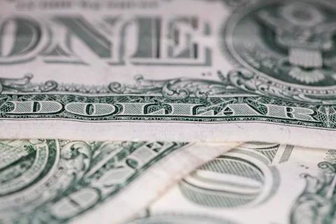 Close up of one dollar Stock Photos