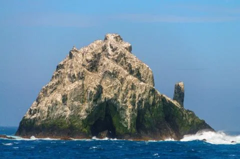 Close-up of one of the Shag Rocks Stock Photos