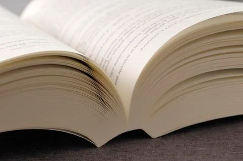 Close-up of Open Book Stock Photos