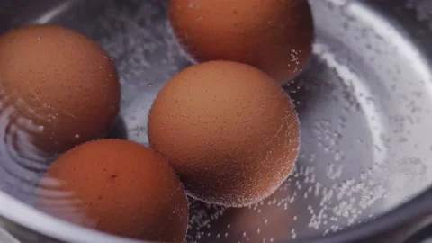 Close up open the lid for boiling chicken egg Stockbeeldmateriaal 232940531