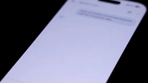 Close up of an open smartphone screen showing Gemini and other AI assistant 스톡 동영상 334161490
