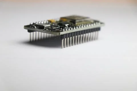 Close up of open source development board which is used in making IOT project Stock Photos