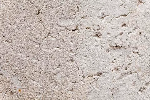 Close Up On Opened-up Cracks In Exterior Wall Stock Photos
