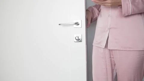 A close-up of the opening door, Stock Footage 164893768