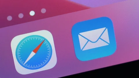 Close Up Opening Email App On A Smartphone Stock Footage 123347936