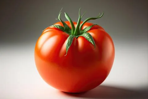 Close-up or red tomato , studio shot Stock Illustration