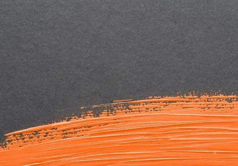 Close up Orange Colored Brush Stroke Stock Photos