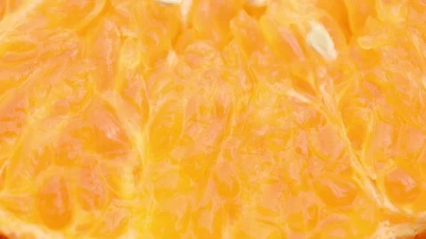 Close-up of an orange cut in half Video stock 305821703