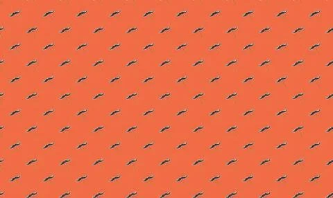 Close-up of orange fabric with small black and white pattern Stock Illustration