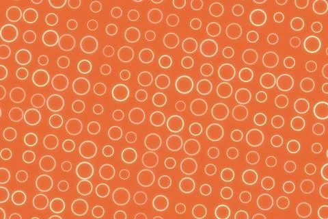Close-up of orange fabric with white polka dots pattern Ilustração Stock