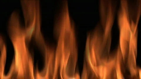 Close up of Orange Flame - Fire Video stock 65786