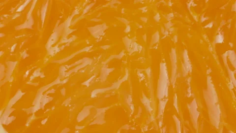 Close-Up Orange fruit slices closeup, Orange fruits top view. Rotation Stock Footage 145535358