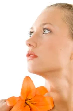 Close up in orange Stock Photos