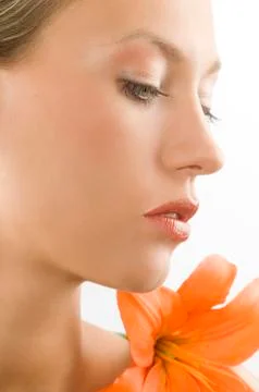 Close up in orange Stock Photos