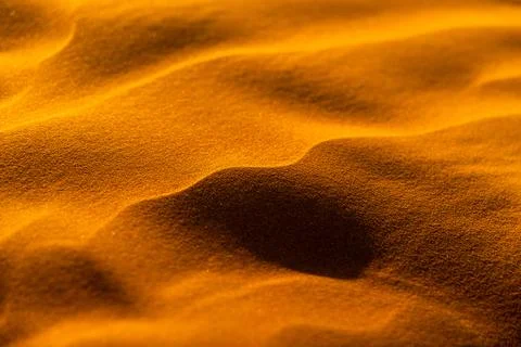 Close up orange sand texture in Empty Quarter Desert in United Arab Emirates. Stock Photos
