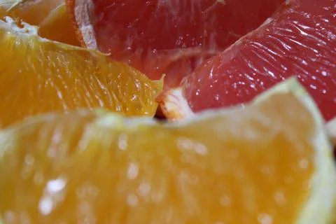 Close up of Oranges and Grapefruit Fotos de archivo