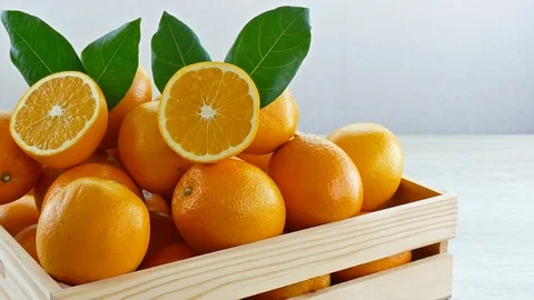 Close up of oranges Stock Footage 106796552