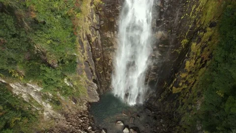 Close Up Orbit Drone Shot of Nachi Falls in Wakayama, Japan Stock-Footage 228839896