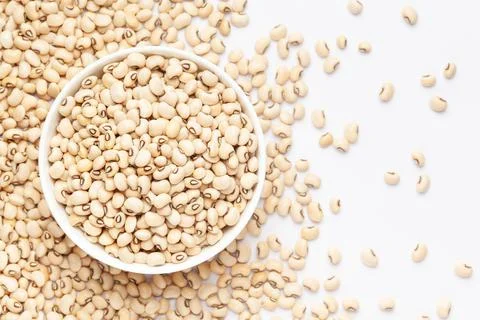Close up of Organic soybean with the gradient of soya bean dal. Stock Photos
