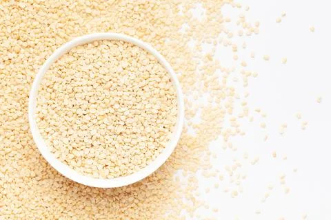 Close up of Organic split polished white urad dal with the gradient of urad dal Stock Photos