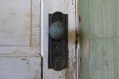 Close up of ornate doorknobs Stock Photos
