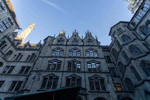 Close-Up of an Ornate Gothic Facade Stock Photos