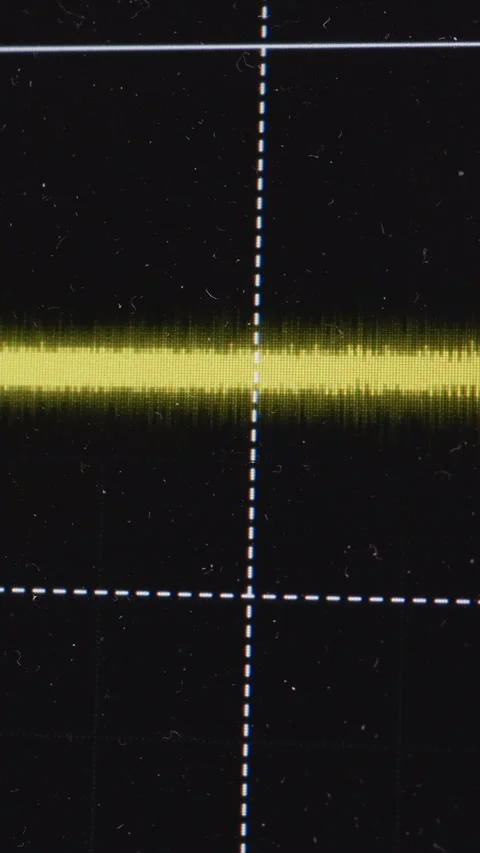 Close Up Of Oscilloscope In The Workplace. Different Amplitudes Of Waveforms On  Video stock 268110666
