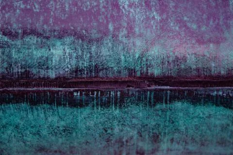 Close up of outside age bronzed surface. Stock Photos