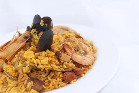 Close Up of Paella. Fotos de archivo
