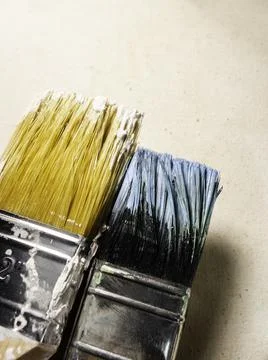 Close up of paint brush Stock Photos