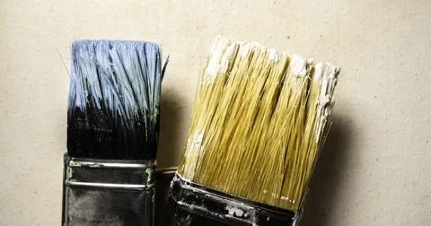 Close up of paint brush Stock Photos