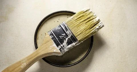 Close up of paint brush Stock-Fotos
