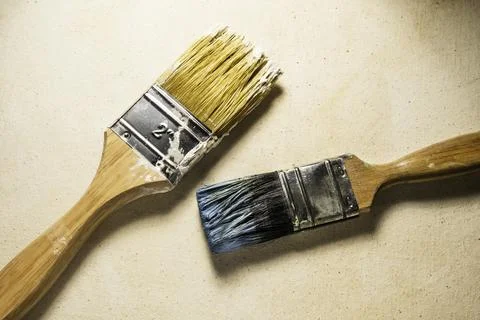 Close up of paint brush Stock Photos