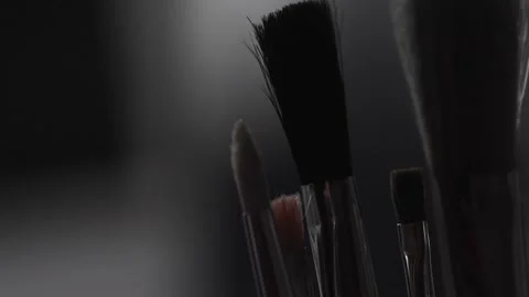 Close up paint brushes Stock Footage 149406685