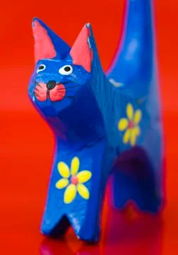 Close-up of painted cat Stock Photos