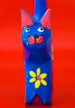 Close-up of painted cat Stock Photos