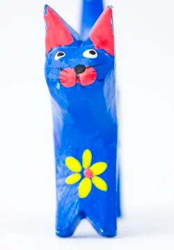 Close-up of painted cat Stock Photos